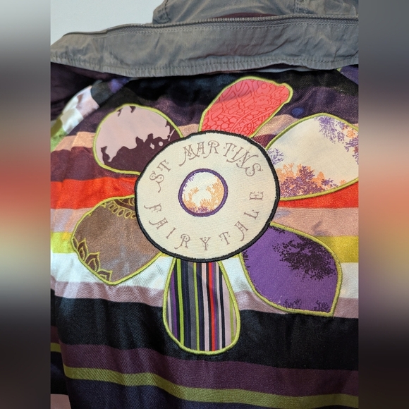 Unique St-Martins Fairy Tale  Scandanavian Cotton Hooded Parka Tan jacket Sz XL - Picture 14 of 15